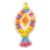 Amuletos de zapato de goma suave de PVC para el Festival Songkran tailandés, Accesorios para zuecos del Festival de Salpicaduras de Agua, Hebillas de zapato, Accesorios decorativos DIY para bolsa de playa