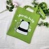 Bolsa de Tricô Ins Desenho Panda Feminina Moda para Carregar na Mão Grande Capacidade Bolsa de Ombro Bolsa Transversal Bolsa