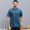 Ropa de chef fina de verano, de manga corta, transpirable, para hotel, comedor, cocina, trabajo, ropa de verano para hombre y mujer.