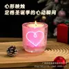 Reitzon LED Lámina de Oro Árbol de Navidad Forma de Corazón Calabaza Cera de Soja Vela Aromática de Interior Regalo Navideño