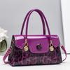 2025 Nuevo Bolso de Hombro Transfronterizo Europeo y Americano Moderno Estampado de Leopardo Combinable Bolso para Madre de Mediana Edad Bolso de Mano Simple para Mujer