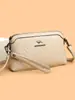 Bolso de Mujer 2026 Nueva Moda Bolso Cruzado Repujado Versátil Piel Suave Bolso de Hombro para Mujer Bolso de Alta Gama para Mamá de Mediana Edad