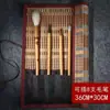 Cortina de Caneta de Bambu Protege Canetas Pincel para Transportar e Guardar Canetas ao Sair. Cortina de Bambu Prática com Cobertura de Tecido de 2 Lados e 4 Lados para Estudantes