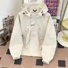 Chaqueta con capucha estilo americano para hombre y mujer, Primavera y Otoño 2026, holgada y versátil, cortavientos e impermeable, abrigo casual para exteriores