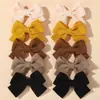 Pinza de pelo con lazo de tela de 1.6 pulgadas para niños, pinza de macarrón hecha a mano, pinza de pico de pato, accesorios para el cabello de niña 3002