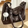 Bolsa de Ombro Transversal Grande Capacidade Simples e Estilosa Nova Moda 2026 Bolsa para o Dia a Dia Bolsa Tote Retrô Simples