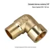 Cotovelo de Rosca Interna e Externa de Cobre, Tês de Rosca Externa, Conexões para Tubos de Cobre, Cotovelo com Rosca Externa e Interna de 4 Pontos, 2 Pontos