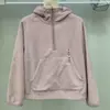 Nuevo Sudadera con Capucha y Media Cremallera de Polar para Mujer Otoño/Invierno 2026 Cálida de Manga Larga 487604