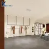 Arara de Exposição para Loja de Roupas Rack Preto de Teto Arara Suspensa para Roupas Loja de Vestidos de Noiva Loja de Roupas Femininas Rack Suspensor Haste Suspensa em Forma de U