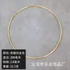 Produto novo exclusivo de e-commerce transfronteiriço anel de metal anel de ferro imitação de ouro anel de ferro anel redondo centro de mesa de casamento material para apanhador de sonhos