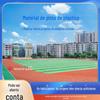 Material de Pista de Plástico Misturado EPDM Pista de Corrida para Playground Externo Antiderrapante Elástico Respirável Superfície Externa