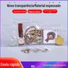 Fabricantes em estoque bolsa de joias transparente grossa texto jogar pulseira joias contas bolsa autovedante pvc bolsa selada