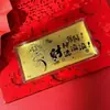 2026 Año del Caballo Oro Puro 999 Billete de Oro Tarjeta de Felicitación Sobre Rojo Festival de Año Nuevo Regalo Creativo Regalo de Gama Alta Venta al por Mayor