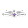 Pulsera de Hielo Flor de Hielo Corte Trigo Espiga Huevo de Paloma de Piedra Preciosa de Color Más Vendida en Transmisión en Vivo, Pulsera Elástica con Forma de Huevo Chapada en Oro Real con Diamante de Alto Carbono