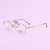 Armazón de Gafas de Titanio Puro, Armazón de Gafas Retro Pequeño para Mujer, Gafas Graduadas Danyang, Gafas para Miopía, Armazón de Gafas Ópticas 1251