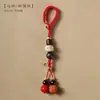 Llavero Creativo para Coche Colgante Cuerda para Colgar Wen Play Colgante de Cobre Nudo de Diamante Nudo Plano Joyería Tejida a Mano con Cuerda