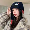 Nuevo sombrero de otoño e invierno estilo japonés para mujer, sombrero cálido con forro polar y gafas, sombrero versátil a prueba de viento y protector de orejas estilo aviador