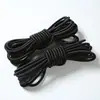Corda elástica colorida preto e branco de alta elasticidade, diâmetro 1-25mm, corda elástica de látex multi-fios, acessórios para vestuário