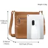Bolso de Hombro para Mujer de Piel de Vaca de Primera Capa Más Vendido, Bolso de Viaje de Moda de Gran Capacidad para Mujer de Comercio Exterior, Bolso Cruzado de Cuero Genuino de Alta Gama