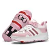 Tênis Heelys para Meninas, Sapatos para Meninos, Patins Invisíveis, Rodas para Meninos, Tênis Esportivo de Quatro Rodas para Alunos de Patinação Infantil
