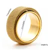 Bestseller Europeo 6mm 8mm Anillo de Acero Inoxidable de Malla Giratorio Moda Anillo Giratorio de Pareja Descompresión Venta al por Mayor