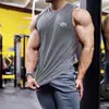 Secado Rápido para Hombre Verano 2021 Nueva Marca de Moda ins Corte Ajustado Deportivo Transpirable Running Fitness Chaleco Camiseta sin Mangas