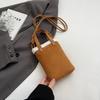 Bolsa feminina de ombro único com estampa de leopardo, bolsa transversal para celular, nova bolsa de mão com design de nicho fosco retrô de outono e inverno