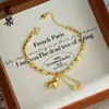 Tienda de Oro Mismo Estilo Pepita de Oro Antigua Riqueza Instantánea Moneda de Pony Cadena de Borla Collar Pulsera Joyería al por Mayor
