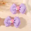 Amazon Novo Conjunto de Presilhas de Cabelo Doces com Laço de Concha para Crianças Meninas Moda Festa Presilhas de Cabelo 5545