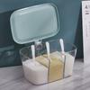 Caja de Condimentos Combinación Doméstica Celebridad de Internet Douyin Plástico Múltiples Compartimentos a Prueba de Humedad Restaurante Cocina Integrado Botella de Condimento de Polvo de Hielo Venta al por Mayor