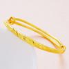 Pulseira de ouro do Vietnã feminina longa sem desbotar céu estrelado push-pull latão real imitação de ouro pulseira joias atacado