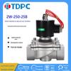 Válvula Solenoide de Aço Inoxidável 2W-250-25B Dn25 Interface de Válvula Solenoide 1 polegada Válvula Solenoide de Aço Inoxidável 304 Tdpc