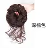 Diadema de Pelo de Barba de Dragón Trenza Falsa Cola de Caballo Nuevo Chinoiserie Trenza Larga Cabeza de Brote Giro Trenza de Boxeo Atado Alto Doble Accesorios para el Cabello Marrón y Negro