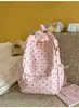 Mochila Fresca e Simples de Bolinhas Estilo Coreano para Alunos do Ensino Fundamental e Médio, Mochila Fofa e Simples de Cor Sólida para Meninas, Mochila Tendência de Alto Valor
