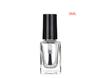 Frasco Redondo Cuadrado de Esmalte de Uñas Vidrio Transparente Sub-Botella Tapa con Pincel para Esmalte de Uñas 3ml5ml10ml Frasco Cosmético