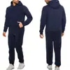 Conjunto Esportivo Masculino Transfronteiriço Europeu e Americano Novo de Primavera e Outono, Moletom com Capuz Pulôver Moderno de Duas Peças, Roupa Esportiva para Homens