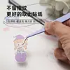 Pinzas coloridas para journaling, estilo macarrón, frescas y sencillas, con puntas curvas y rectas, acero inoxidable, pinzas herramienta para pegar pegatinas DIY de estudiante