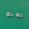Plata de Ley S925 Maciza Trenzado Antiguo Simple Lote Flor Cinturón Anillo Colgante Pulsera DIY Pendientes Pendientes Accesorios Material