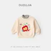 Sudadera de Bebé con Forro Polar Dudu, Top de Traje Tang Infantil, Atuendo de Año Nuevo para Niños de Invierno, Ropa Festiva de Año Nuevo para Niñas