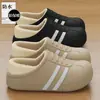 Pantuflas de Algodón Impermeables para Mujer Otoño/Invierno Hogar Interior Cálidas Antideslizantes 2026 Nuevos Zapatos de Algodón Cerrados de Felpa para Hombre Venta al por Mayor