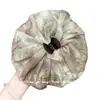 Pinza para el Cabello de Tela Tie-Dye Vintage Estilo Francés para Mujer, Elegante Pinza para Cola de Caballo con Acabado de Alta Gama, Accesorio para el Cabello de Color Sólido para la Parte Trasera de la Cabeza