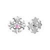 Pendientes de aleación de titanio F136 con forma de flor de iris y cruz de circonita Pendientes de titanio G23 para piercing en el lóbulo de la oreja