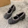 Sapatos Mary Jane com Salto Grosso, Sapatos de Festa para Combinar com Saias, Sapatos Peludos Estilo Francês para Mulheres, Adequados para Uso Externo no Outono e Inverno, Sapatos Baixos de Lã Cinza para Mulheres