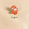 Broche de Navidad Lindo Dibujo Animado Anciano Reno Hombre Panqueque Esquiador Insignia Bolsa de Regalo Decoración de Ropa Regalo
