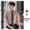 Camisa Unisex de Verano de Algodón de Manga Corta Slim Ropa Profesional Camisa Blanca con Logotipo Peto