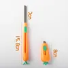Cuchillo de Utilidad Zanahoria Mañana&Luz, Cuchillo para Abrir Cajas para Estudiantes, Cuchillo de Papelería Push-Pull, Herramienta Pequeña para Journaling