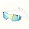 Gafas de Natación de una Pieza Coloridas con Marco Grande Personalizadas al por Mayor Alta Definición Antivaho Impermeables Protección Ocular Buceo Gafas de Natación para Adultos Fabricante