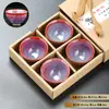 Taza de cerámica simple con cambio de horno para oficina en casa, taza de té con regalo hecho a mano, juego de té kung fu, taza de té, caja de regalo portátil