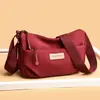 Bolso Grande de Moda Sencillo para Mujer Bolso Tote Ligero de Almacenamiento para Viajes al Trabajo Bolso de Hombro Versátil Bolso Cruzado de Lona