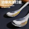 Colher de Cabo Pontiagudo em Aço Inoxidável, Alto Valor Estético, Colher Espessa para Mesa Chaozhou, Colher Moderna para Melancia Doméstica, Colher de Arroz, Colher de Sopa